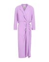 Semicouture Woman Midi Dress Lilac Size 10 Acetate, Silk