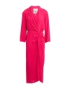 Semicouture Woman Midi Dress Magenta Size 10 Acetate, Silk