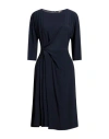 Semicouture Woman Midi Dress Midnight Blue Size 4 Acetate, Silk
