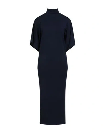 Semicouture Woman Midi Dress Midnight Blue Size M Viscose, Polyester