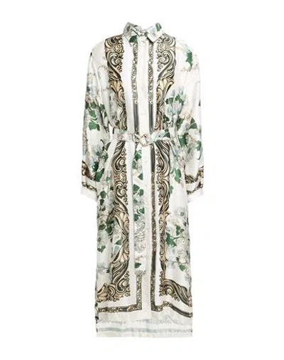 Semicouture Woman Midi Dress Off White Size 8 Polyester