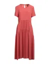 Semicouture Midi Dresses In Red