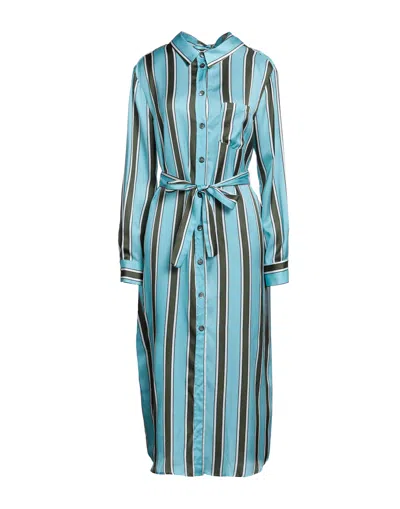 Semicouture Midi Dresses In Blue