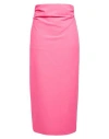 Semicouture Woman Midi Skirt Fuchsia Size 8 Polyester, Viscose, Elastane In Pink