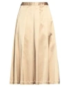 Semicouture Woman Midi Skirt Light Brown Size 6 Acetate, Polyamide, Elastane In Beige