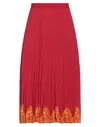 Semicouture Midi Skirts In Red