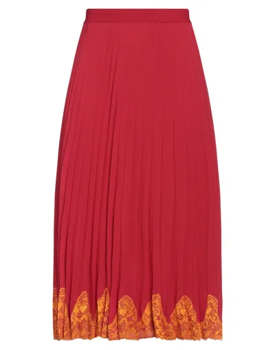 Semicouture Midi Skirts In Red