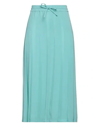 Semicouture Woman Midi Skirt Pastel Blue Size 6 Polyester