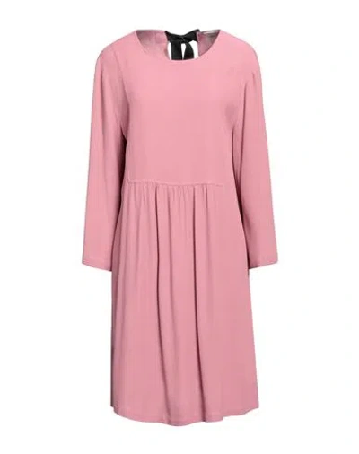 Semicouture Woman Short Dress Pastel Pink Size 10 Viscose