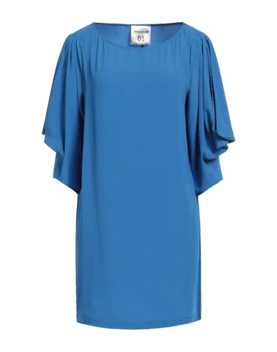 Semicouture Short Dresses In Blue