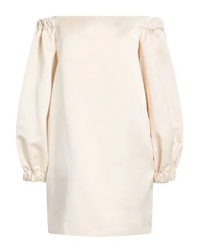 Semicouture Woman Mini Dress Beige Size 4 Polyester In Neutral