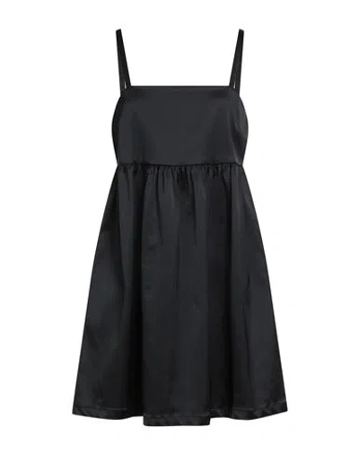 Semicouture Woman Mini Dress Black Size 10 Acetate, Polyamide, Elastane