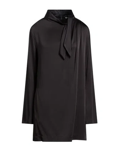 Semicouture Woman Mini Dress Black Size 10 Acetate, Viscose