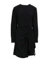 Semicouture Woman Mini Dress Black Size 6 Acetate, Silk