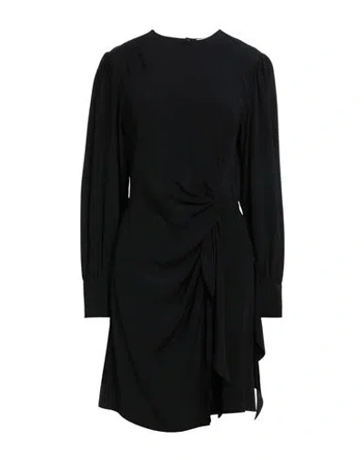 Semicouture Woman Mini Dress Black Size 6 Acetate, Silk