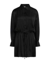 Semicouture Woman Mini Dress Black Size 6 Acetate, Silk
