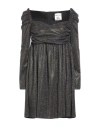 Semicouture Woman Short Dress Black Size 6 Polyester In Black