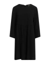 Semicouture Woman Short Dress Black Size 6 Viscose