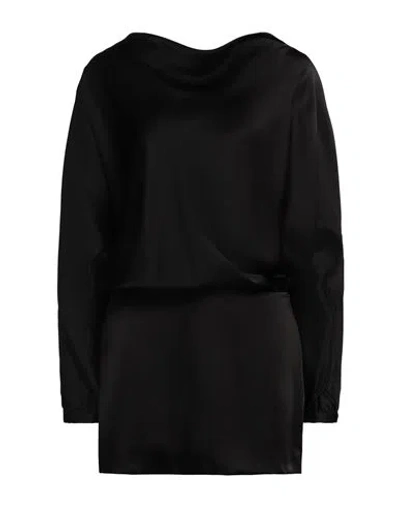 Semicouture Woman Mini Dress Black Size 8 Acetate, Viscose