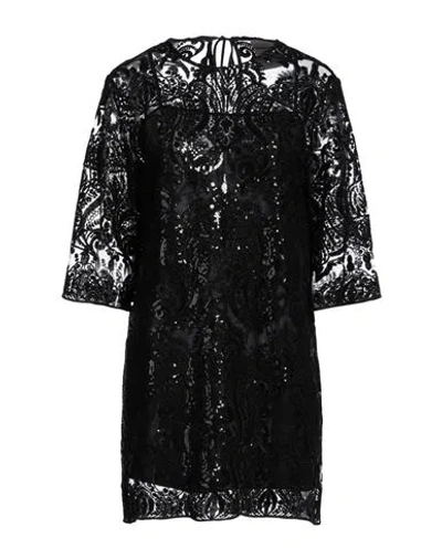 Semicouture Woman Mini Dress Black Size 8 Polyester