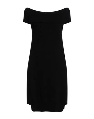 Semicouture Woman Mini Dress Black Size L Wool, Polyamide