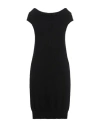 Semicouture Woman Mini Dress Black Size L Wool, Polyamide