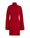 Semicouture Woman Mini Dress Brick Size S Virgin Wool