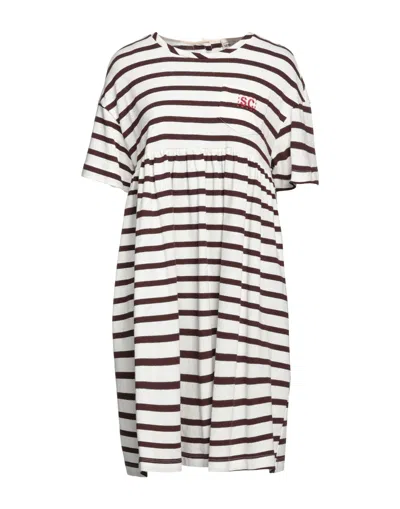 Semicouture Short Dresses In Brown