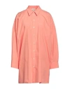 Semicouture Woman Short Dress Coral Size S Cotton In Red