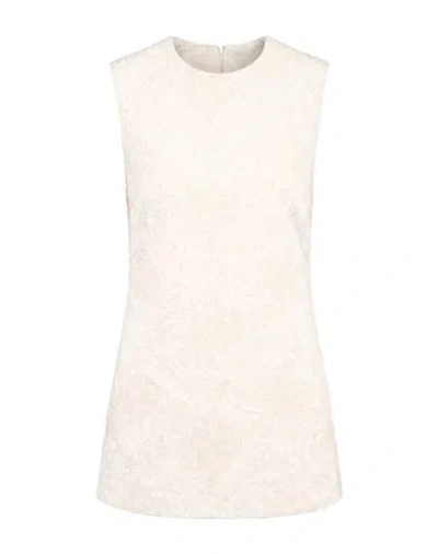 Semicouture Woman Mini Dress Cream Size 6 Cotton, Polyester, Elastane In Neutral