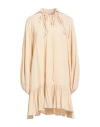 Semicouture Woman Mini Dress Cream Size 8 Acetate, Silk In Neutral