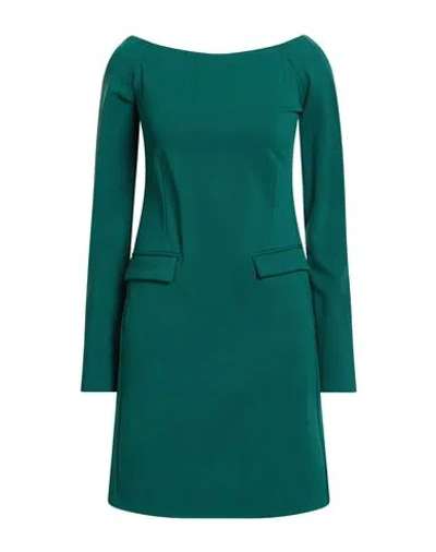 Semicouture Woman Mini Dress Emerald Green Size 6 Viscose, Polyamide, Elastane