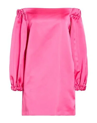 Semicouture Woman Mini Dress Fuchsia Size 8 Polyester In Pink