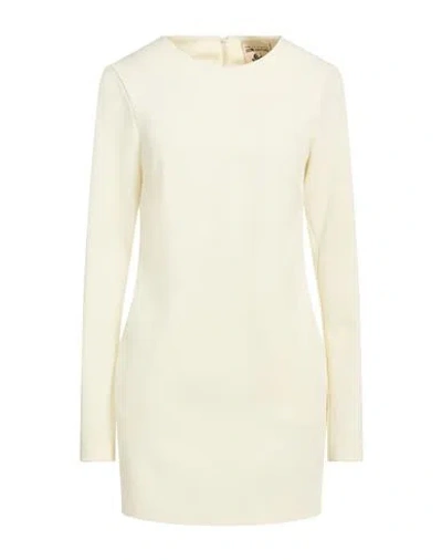 Semicouture Woman Mini Dress Ivory Size 6 Polyester, Elastane In White
