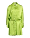 Semicouture Woman Mini Dress Lime Green Size 10 Acetate, Silk In Green