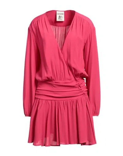 Semicouture Woman Mini Dress Magenta Size 6 Acetate, Silk