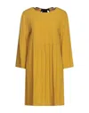 Semicouture Short Dresses In Yellow
