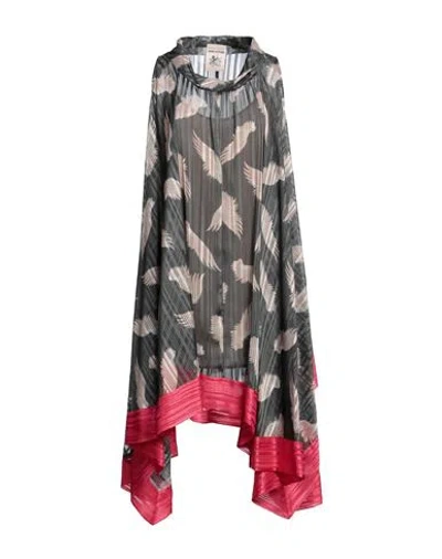 Semicouture Woman Mini Dress Military Green Size 8 Polyester, Metal