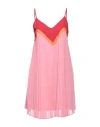 Semicouture Woman Mini Dress Pink Size 6 Polyester, Polyamide, Viscose In Pink