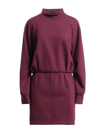 Semicouture Woman Mini Dress Plum Size 6 Polyamide, Elastane In Purple