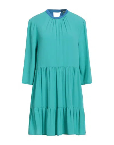Semicouture Short Dresses In Blue