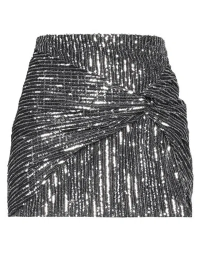 Semicouture Woman Mini Skirt Black Size 8 Polyester