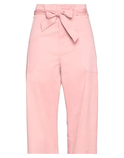 Semicouture Cropped Pants In Pink