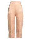 Semicouture Woman Pants Apricot Size 10 Viscose, Acetate In Orange