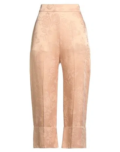 Semicouture Woman Pants Apricot Size 10 Viscose, Acetate In Orange