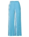 Semicouture Woman Pants Azure Size 4 Viscose, Silk In Blue