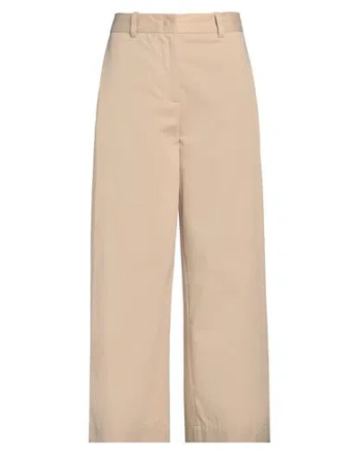 Semicouture Woman Pants Beige Size 10 Cotton