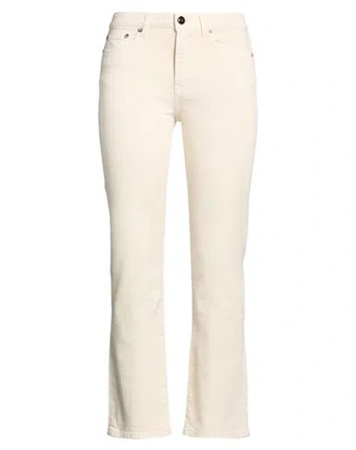 Semicouture Woman Pants Beige Size 26 Cotton, Elastane