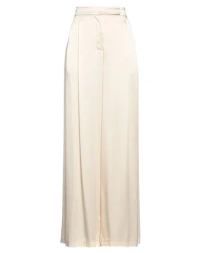 Semicouture Woman Pants Beige Size 4 Acetate, Viscose