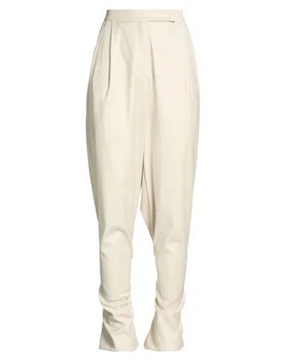Semicouture Woman Pants Beige Size 4 Virgin Wool, Polyester, Viscose, Elastane In Multi